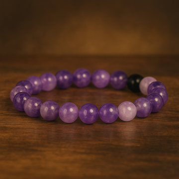 Amethyst Healing Crystal Band – Calmness, Balance & Positivity